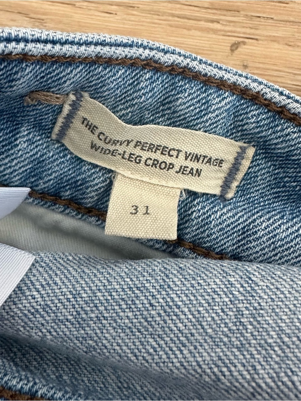 Madewell The Curvy Perfect Vintage Wide-Leg Crop Jean - Picture 3 of 4